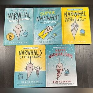 Narwhal and Jelly Books 1-5 by Ben Clanton (hardcover)